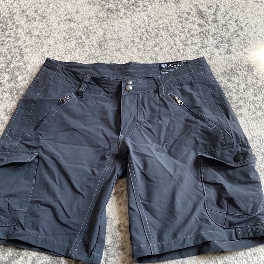 Kuhl‎ cargo nylon hiking shorts size 4 EUC dark grey